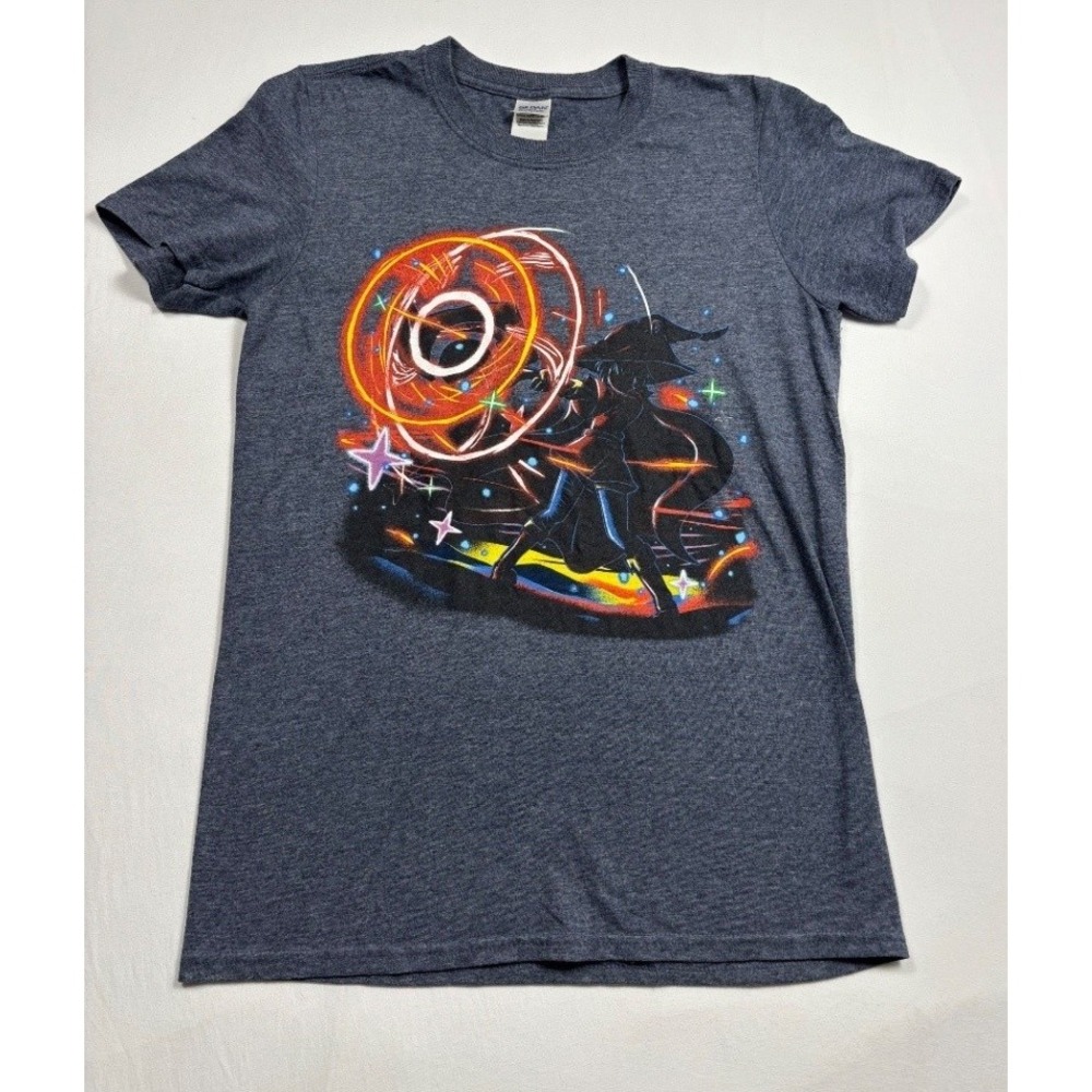 Gildan KonoSuba Megumin Explosion Anime Graphic T Shirt Small Gray Akibento